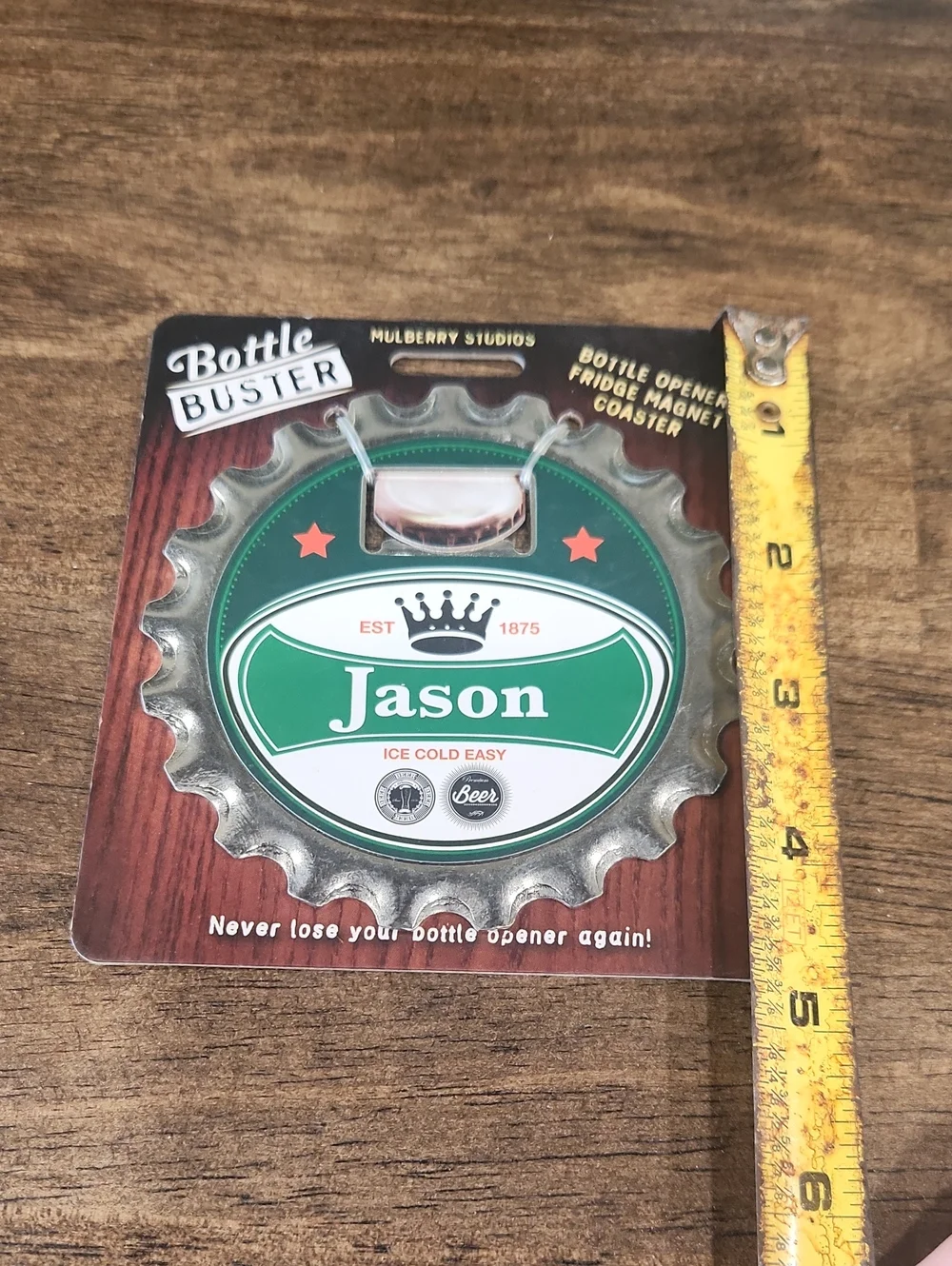 Jason Green Bottle Buster Bottle Opener Magnet
